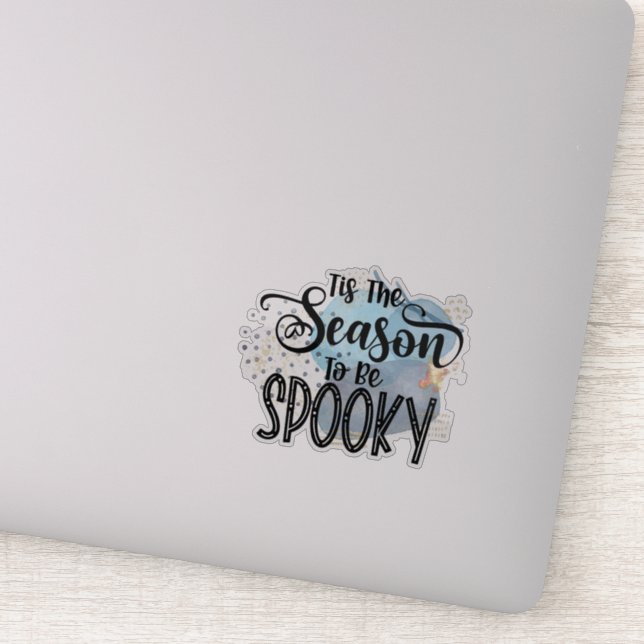 Sticker Amusant, citation éffrayante d'Halloween (Détail)
