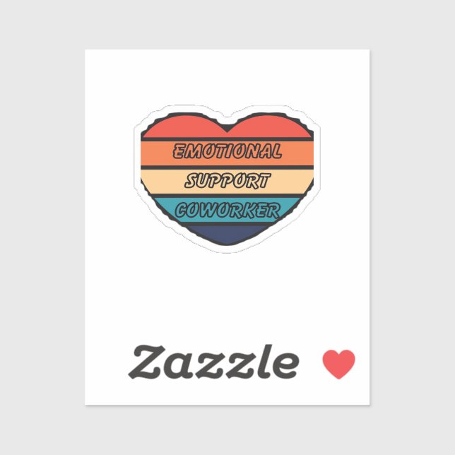 Sticker Amusant d'aide émotionnelle (Feuille)