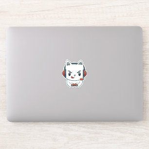 Sticker Amusant gamer Kitten