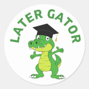Sticker amusant plus tard Gator Graduation