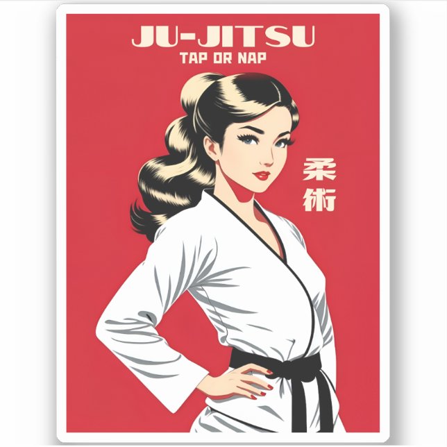 Sticker Amusant Witty Ju-Jitsu BJJ MIXED MARTIAL ART  Arts (Devant)