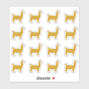 Sticker Amusante Llama Animal