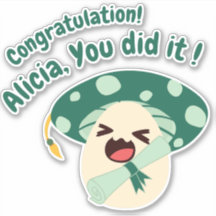 Amusants Champignons verts Grad