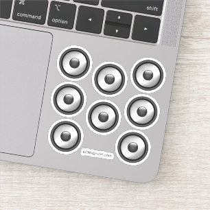 Sticker Amusement cool Musique Conception du haut-parleur