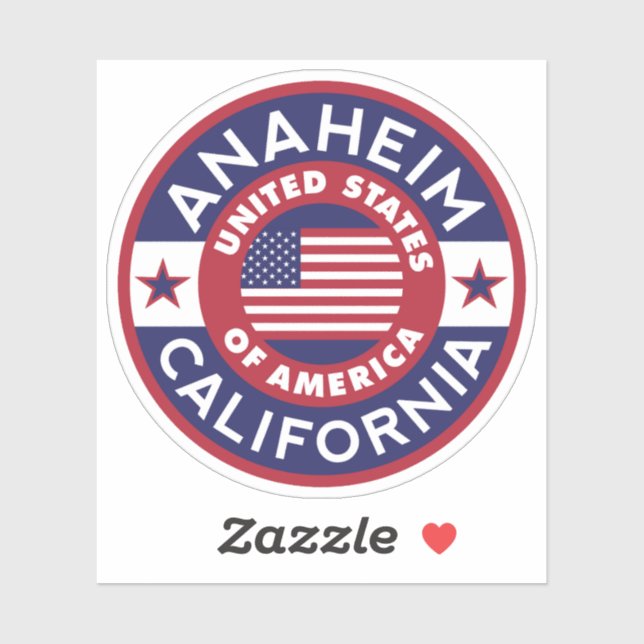 Sticker ANAHEIM, Californie (Feuille)