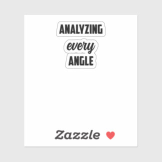 Sticker Analyser chaque angle : esprit de l'enquêteur judi