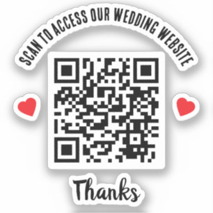 Sticker Analyser pour accéder au site Mariage Code QR de R