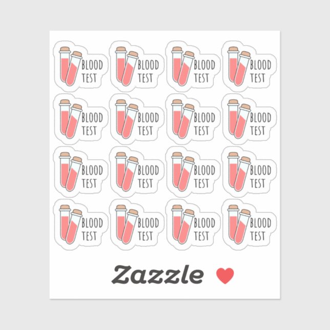 Sticker Analyseur de sang Planificateur de rappel du systè (Feuille)