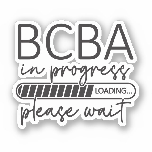 Sticker Analyste du comportement futur BCBA en cours (Devant)