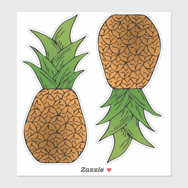 Sticker Ananas Thunder_Cove (Feuille)