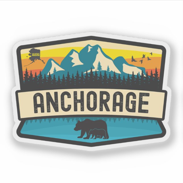 Sticker Anchorage, Alaska (Devant)