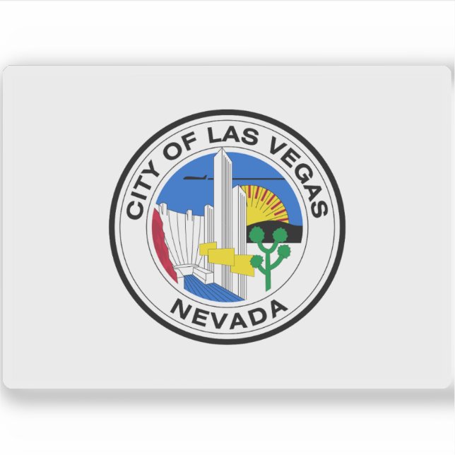 Sticker Ancien drapeau de Las Vegas, Nevada (1968) (Devant)