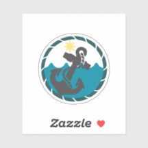 Ancrage bleu et noir nautique