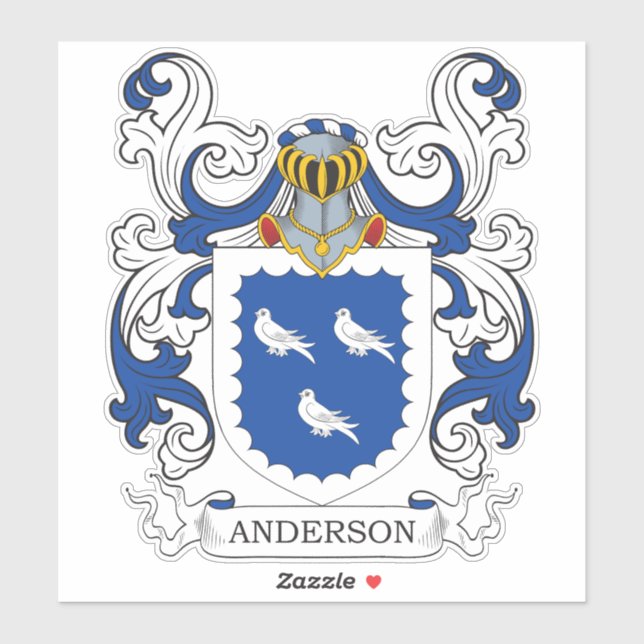 Sticker Anderson Family Crest (Feuille)