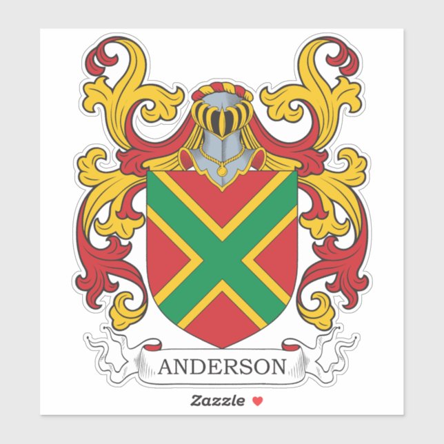 Sticker Anderson Family Crest (Feuille)
