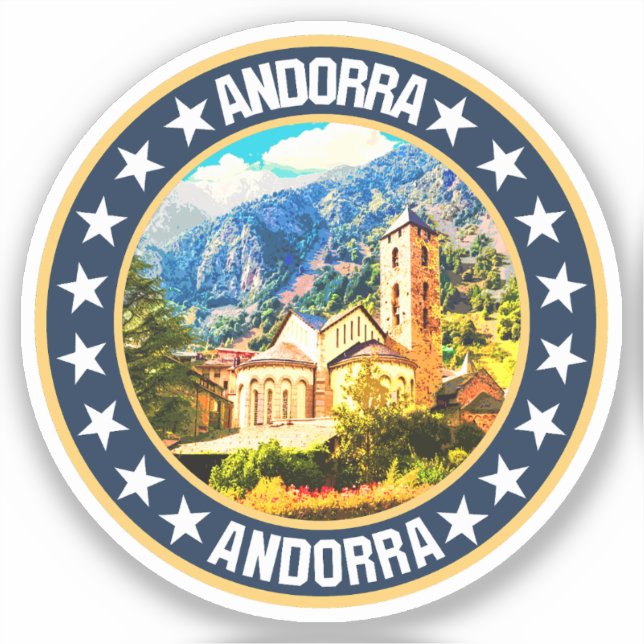 Sticker Andorre (Recto)