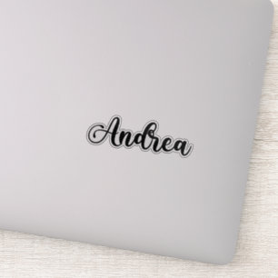 Sticker Andrea Name - Calligraphie manuscrite