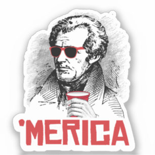Sticker Andrew Jackson 'Merican Party