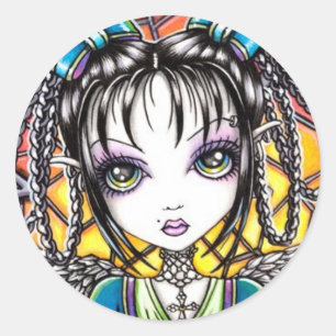 Sticker Angel Arc-en-ciel en verre de Constance