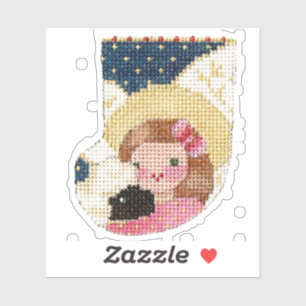 Sticker Angel avec agneau