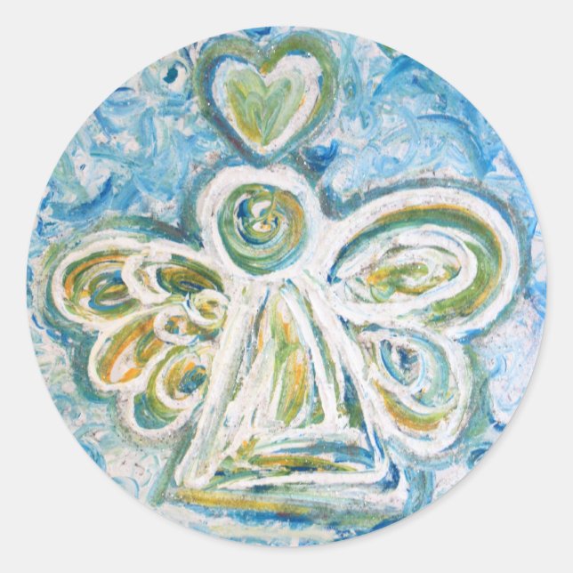 Sticker Angel Bleu Or (Devant)