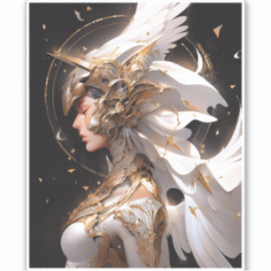 Sticker Angel En Blanc Armor Imaginaire Art