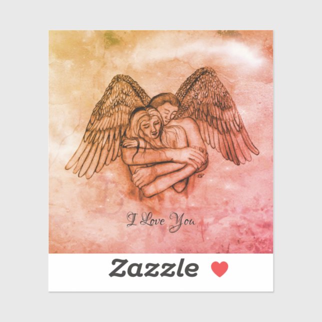 Sticker Angel Eros in Love (Feuille)