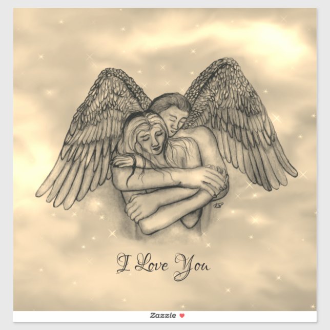 Sticker Angel Eros in Love (Feuille)