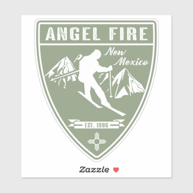 Sticker Angel Fire Nouveau-Mexique (Feuille)