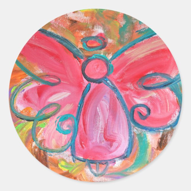 Sticker Angel rose (Devant)