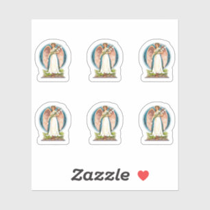 Sticker Angel vintage Avec Lys