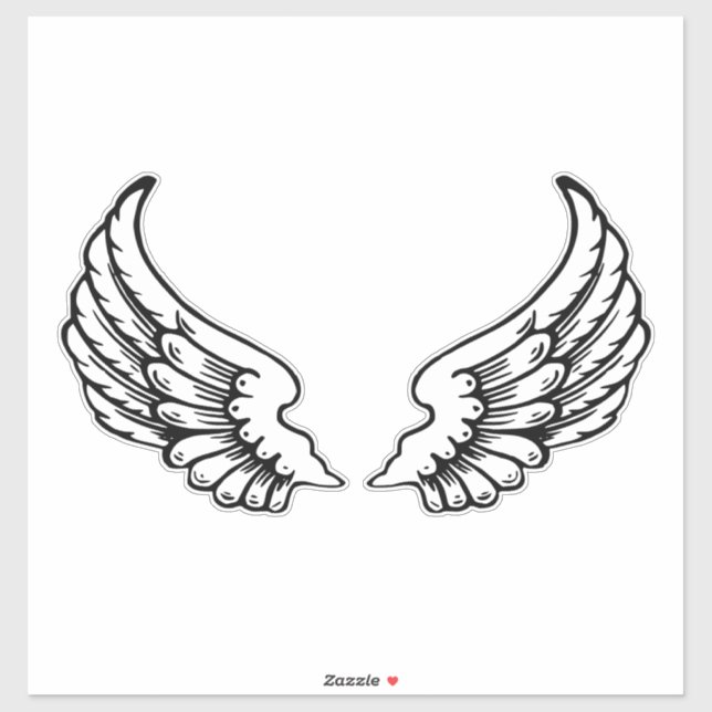 Sticker Angel Wing (Feuille)