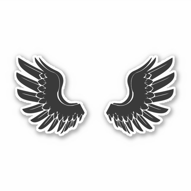 Sticker Angel Wings - Un rêve rétro (Devant)