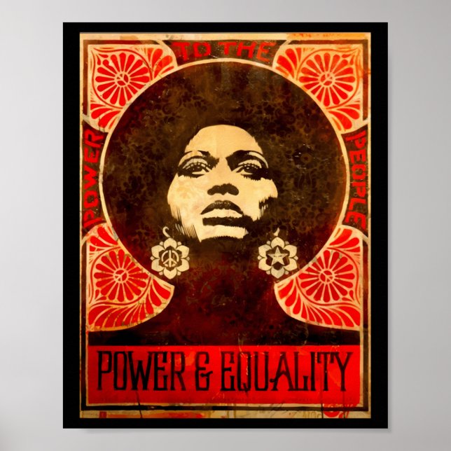 Sticker Angela Davis Poster 1971 (Devant)