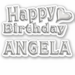 Sticker Angela Happy Birthday