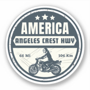 Sticker Angeles Crest Highway California State Route 2