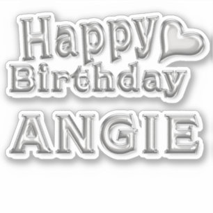 Sticker Angie Happy Birthday