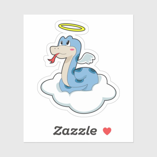 Sticker Angle nuage serpent (Feuille)