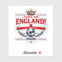 Angleterre Allez Angleterre 2026 Fan de Football