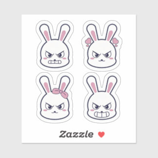 Sticker Angry Rabbit