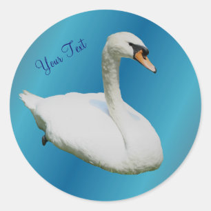 Sticker animal de cygne blanc de regal