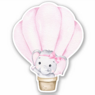 Sticker animal petit éléphant mignon