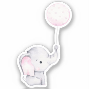 Sticker animal petit éléphant mignon
