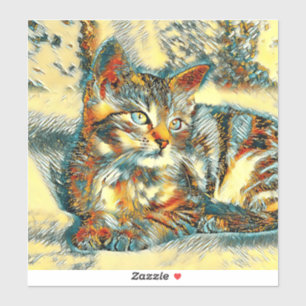 Sticker AnimalArt_Cat_015