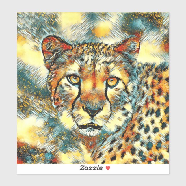 Sticker AnimalArt_Cheetah_004 (Feuille)