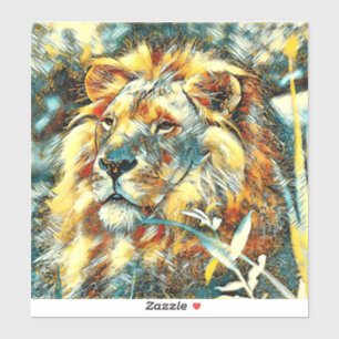 Sticker AnimalArt_Lion_009