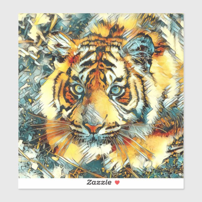 Sticker AnimalArt_Tiger_006 (Feuille)