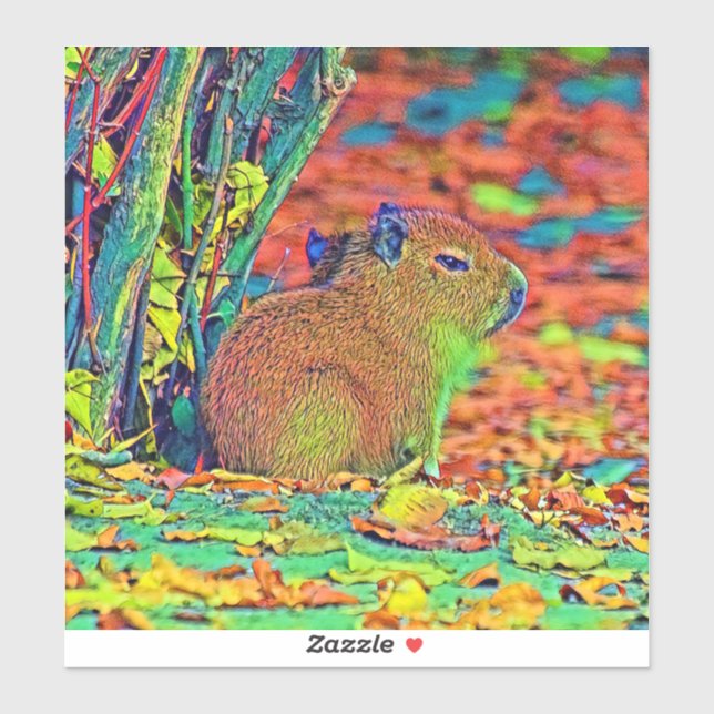 Sticker AnimalColor_Capybara_001 (Feuille)