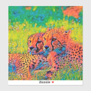 Sticker AnimalColor_Cheetah_008