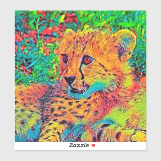 Sticker AnimalColor_Cheetah_022 (Feuille)